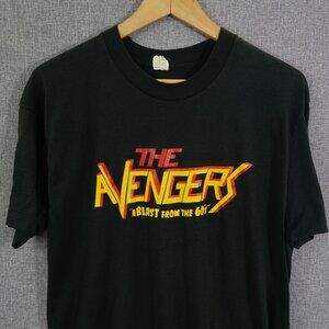 Vintage 80s The Avengers British 1960's Spy Series TV Show Tee - Size Medium